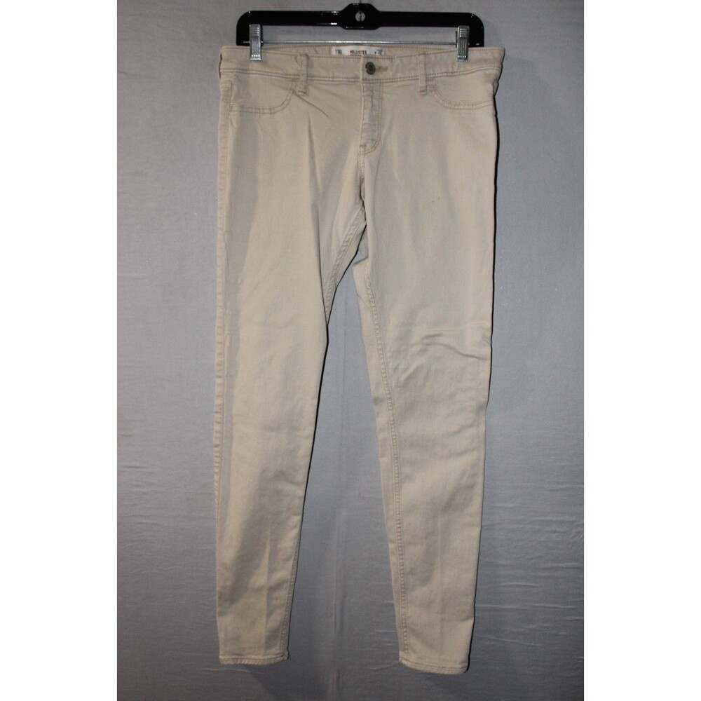 Hollister Ultra Mid-Rise Super Skinny Jeans Women's 11R Classic Beige 30W 31L